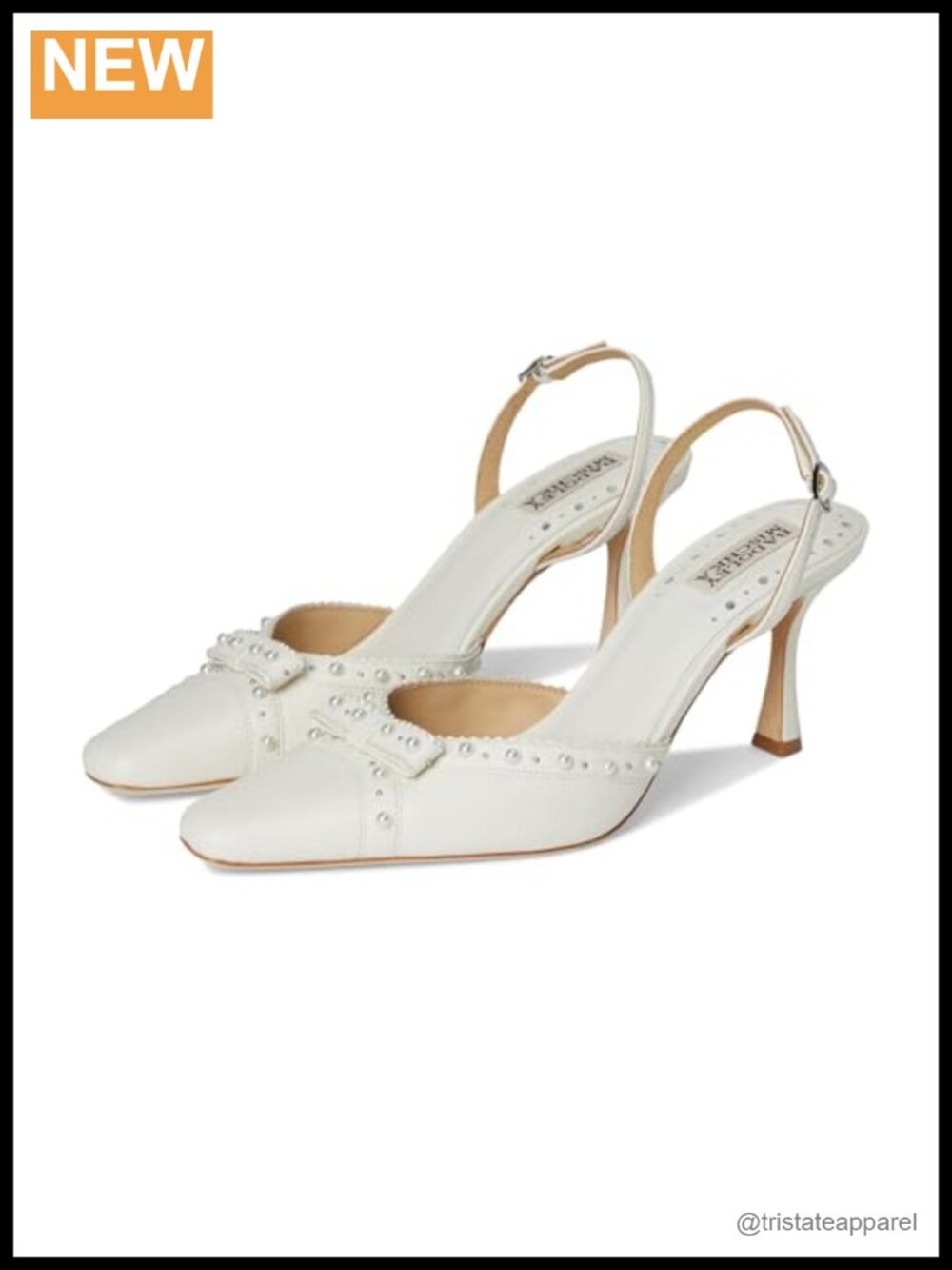 Badgley Mischka Gizelle Silk Slingback Stiletto Pointed Toe Pump Heels